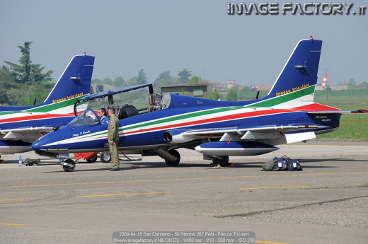 2009-04-15 San Damiano - 50 Stormo 267 PAN - Frecce Tricolori